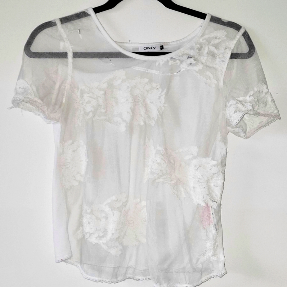 White lace blouse